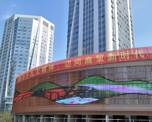 南昌新洪城項目，430平米格柵屏